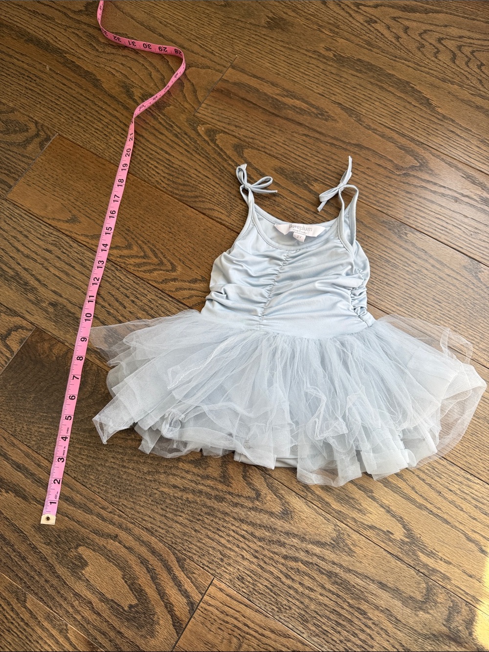 Light Blue Ballet Tutu Dress with Tie Straps for Kids iloveplum 2T GUC